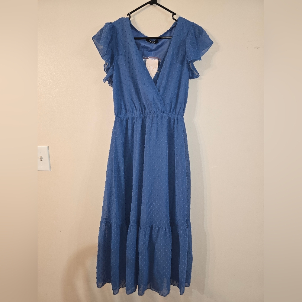 Elegant Blue Women's Dress